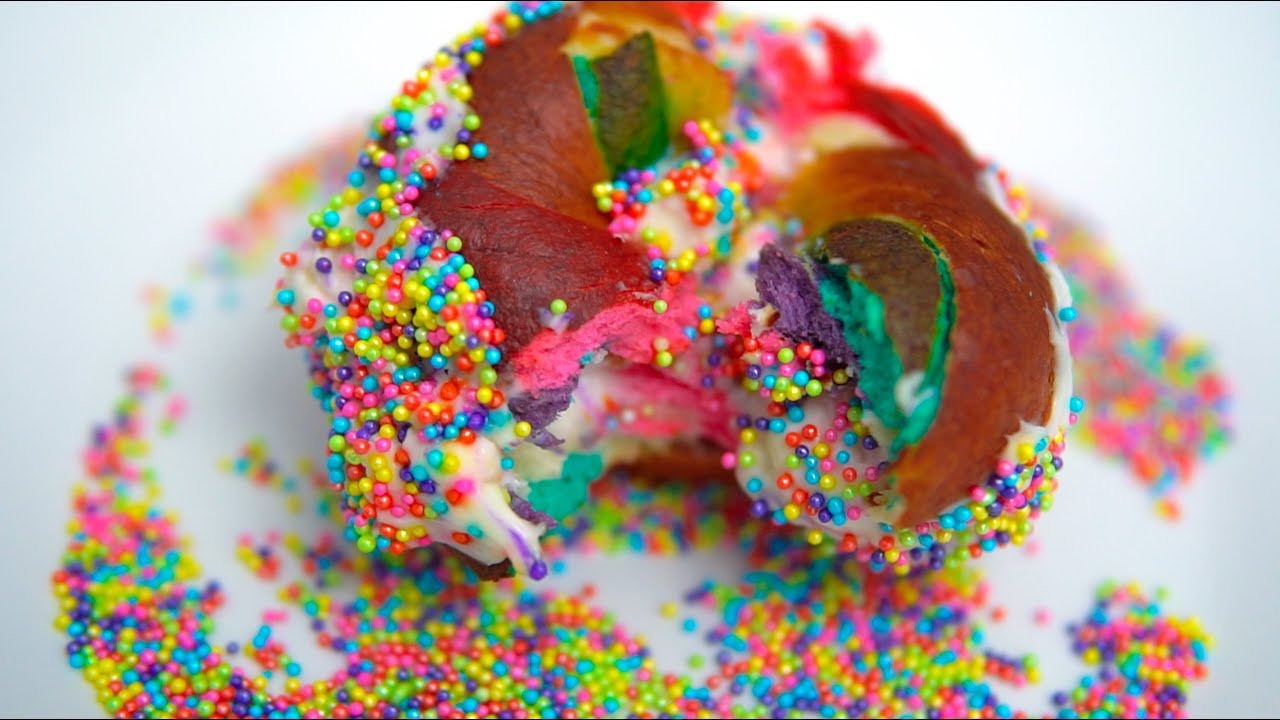 איך מכינים בייגל צבעוני RainbowBagel#