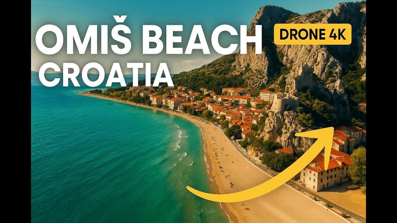 Omiš Beach 2, Croatia 🇭🇷 | DRONE 4K Cinematic Tour of the Adriatic Coast