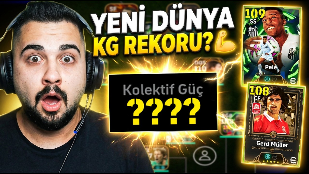 109 Pelé ve 108 Gerd Müller ile Yeni Dünya Kolektif Güç Rekorunu Kırdım! 💪🏻334? 😱 eFootball Mobile