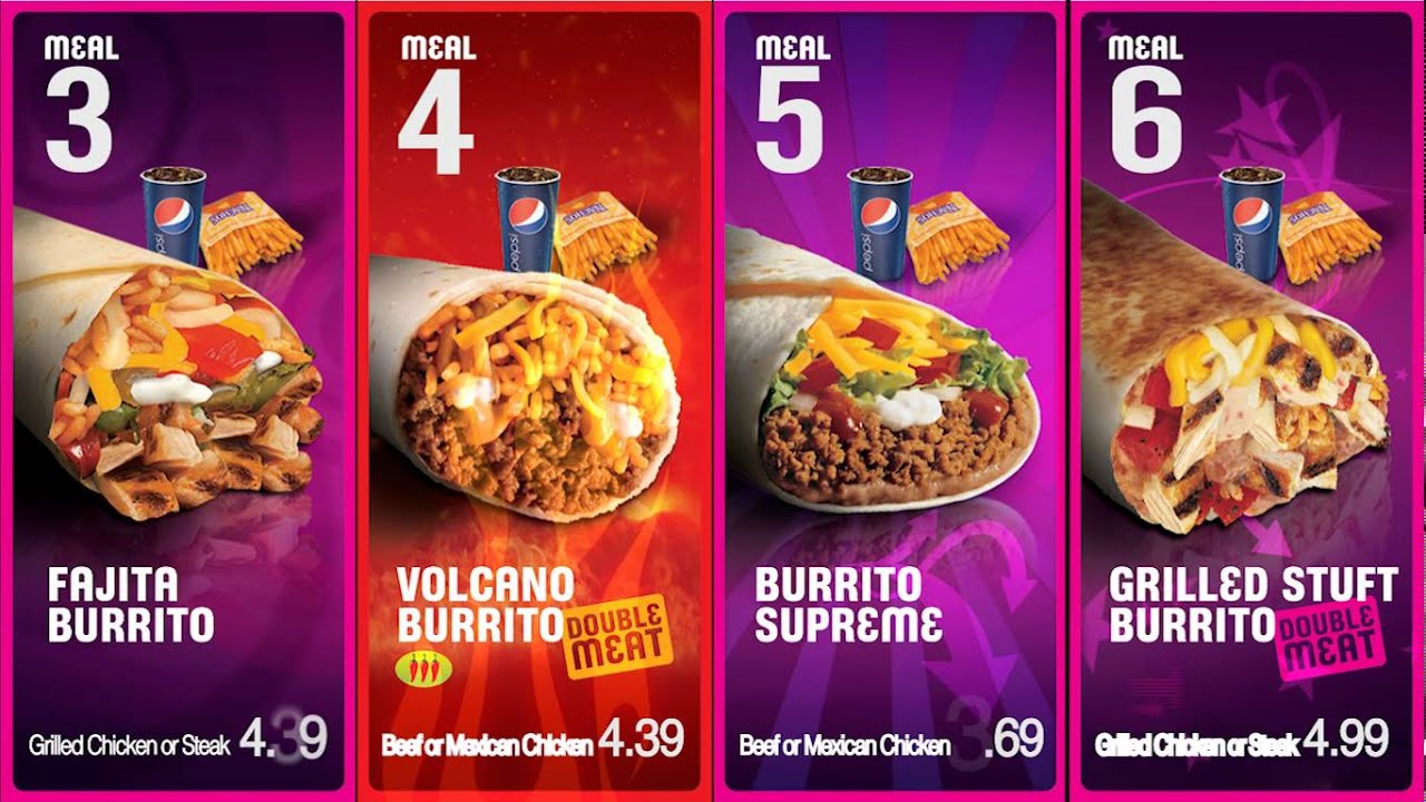Taco Bell: full Movement on Digital Menu board Sample Video
