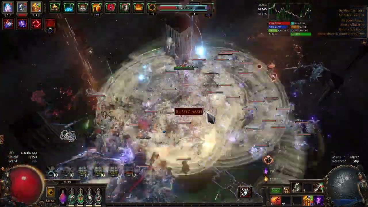 Path of Exile Holy Relic Test 100% deli 5k wisp