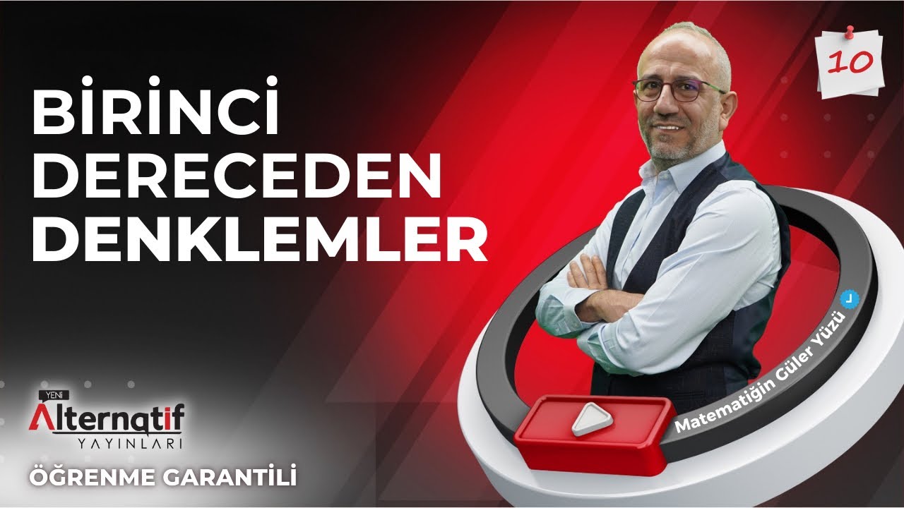 Birinci Dereceden Denklemler | Tyt Matematik Kampı-10 | Pdf #öğrenmegarantili 