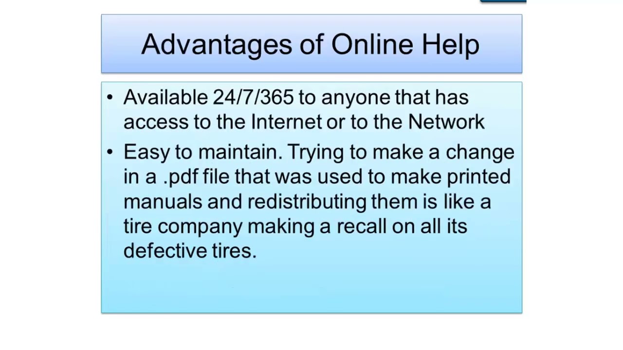 8. What Is Online Help?