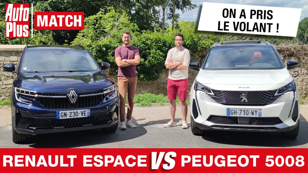 RENAULT ESPACE VS PEUGEOT 5008 [Essai Routier] : le losange peut-il envoyer le lion sur ORBITE ?