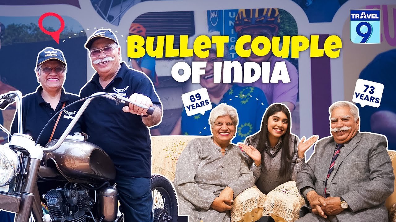 72yr-old Indian Couple Rides Motorcycle Across 22 Countries | Yogeshwar & Sushma's 🔥Journey#travel9