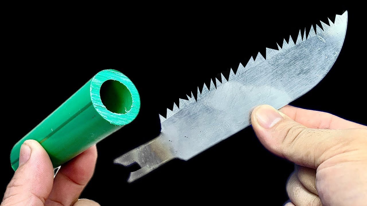 Don't Throw Away Your PVC and PRC Pipe! I'll Show You How to Make a PVC and PRC Knife Handle