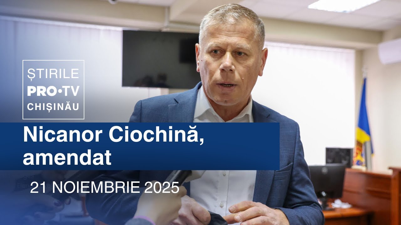 Știrile PRO TV (ORA 20:00) | CIOCHINĂ, AMENDAT PENTRU CĂ NU S-A PREZENTAT | Moldova