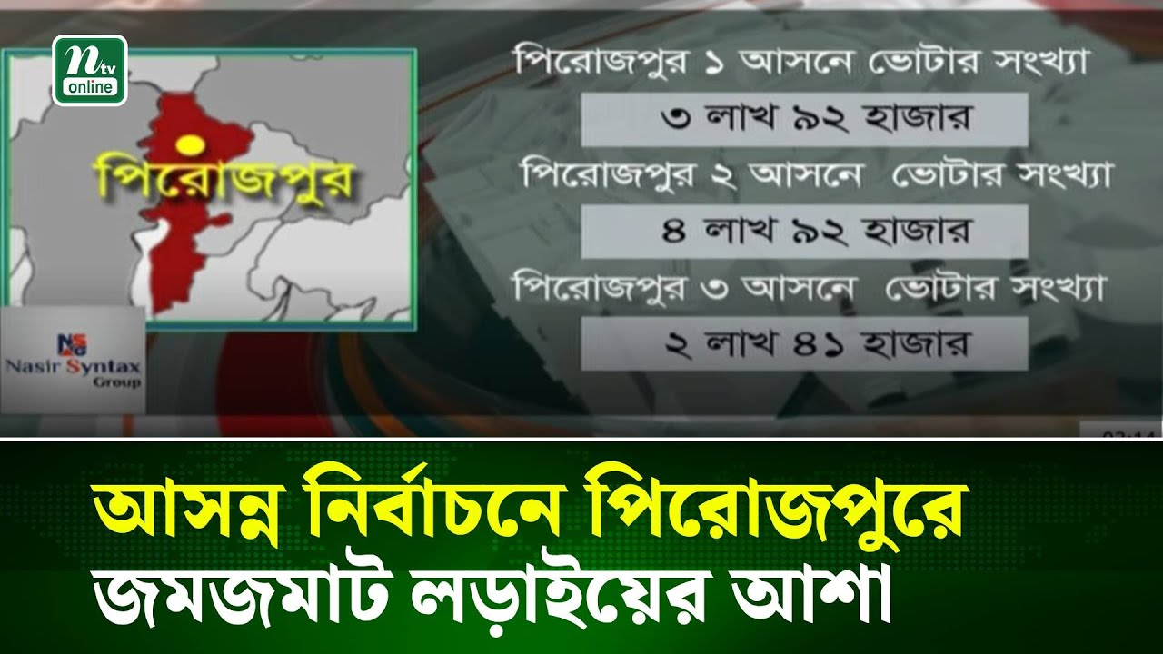 আসন্ন নির্বাচনে পিরোজপুরে জমজমাট লড়াইয়ের আশা স্থানীয়দের । NTV News