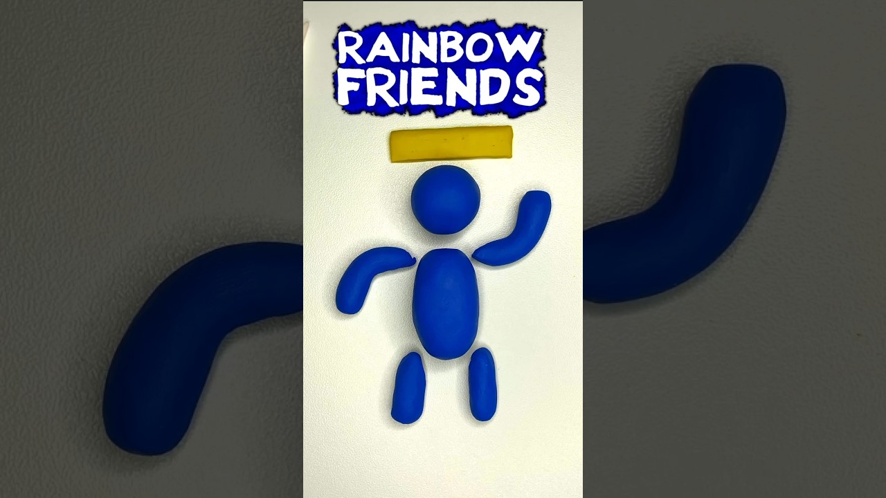 Blue Rainbow Friends with Clay [Roblox] #rainbowfriends #roblox #shorts #clay #blue