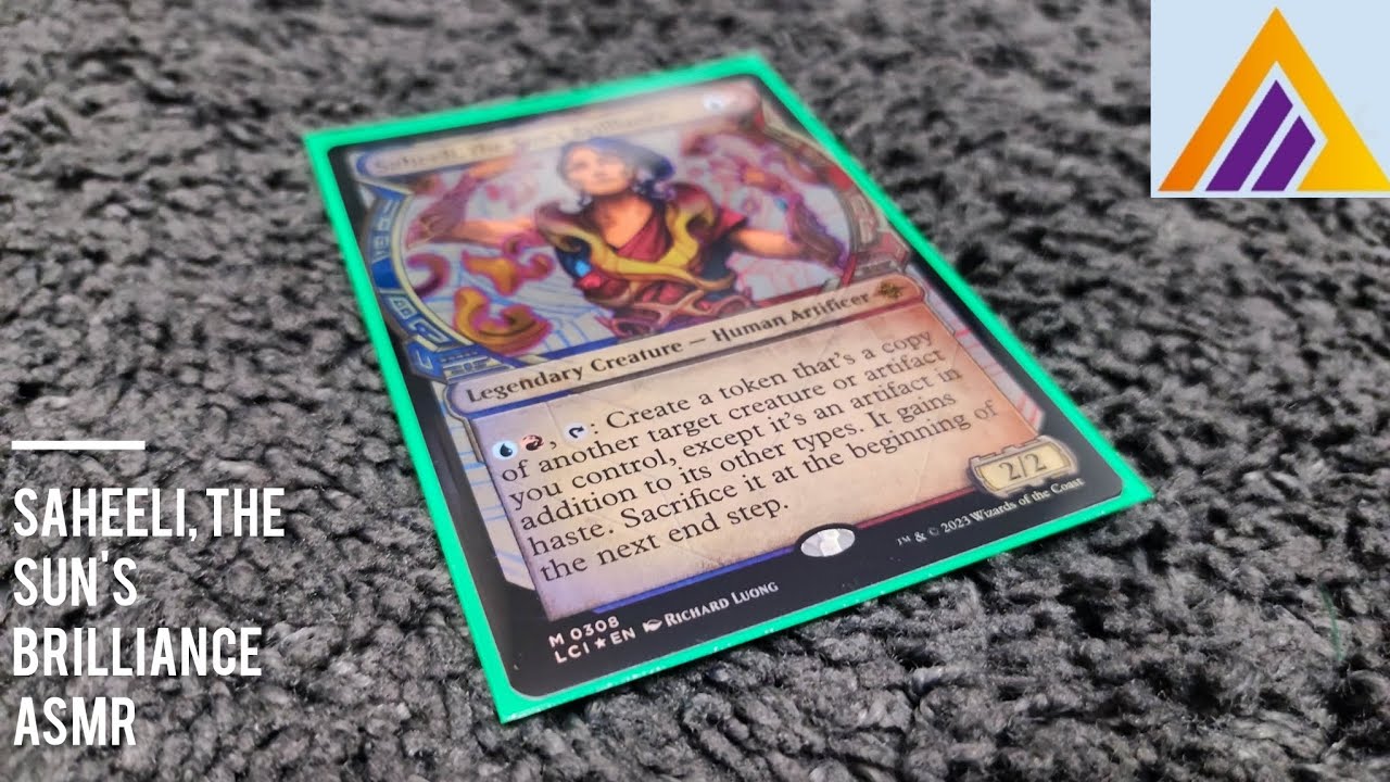 Magic the Gathering - ASMR - Saheeli, the Sun's Gifted Commander Deck