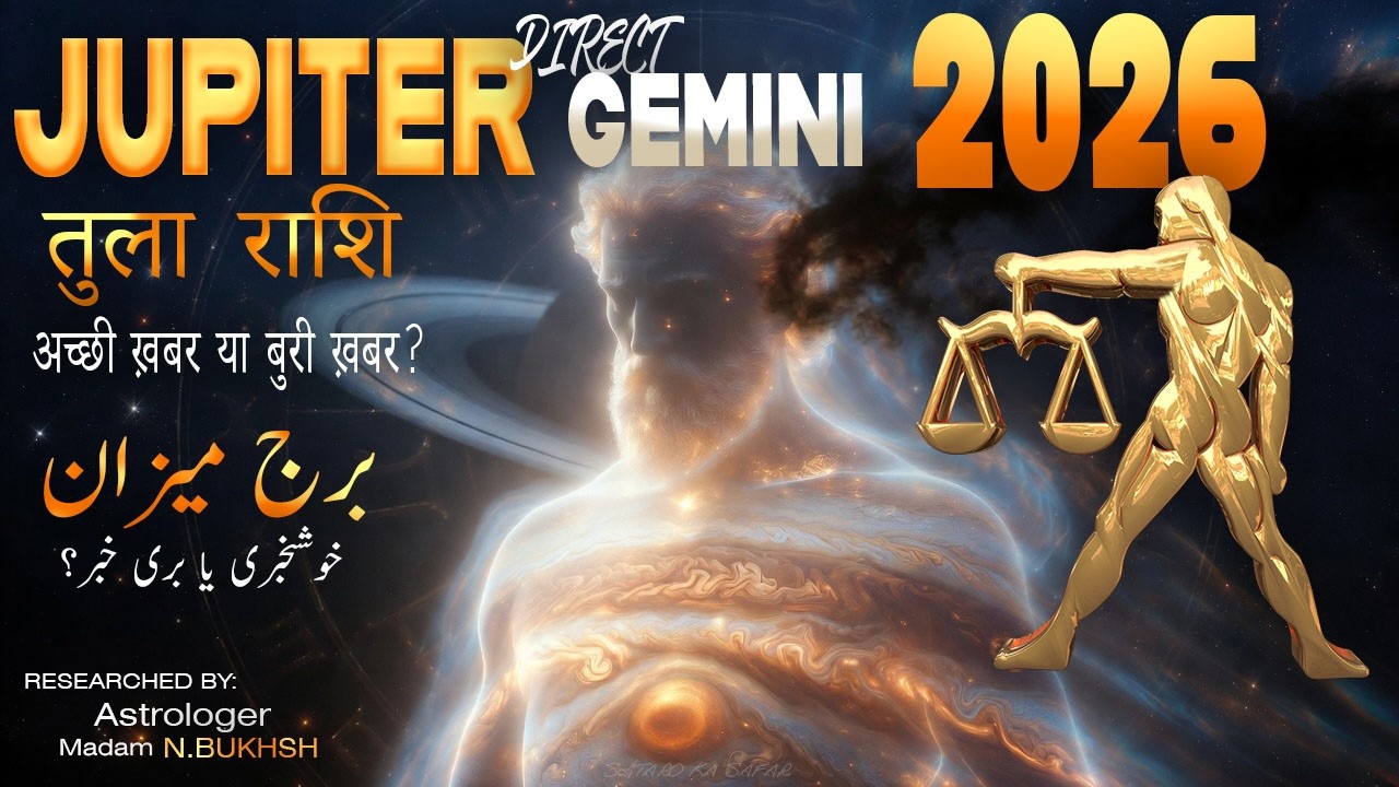 Jupiter Turning Direct in Gemini 2026 – Libra (Tula Rashi) Luck, Higher Learning & Destiny