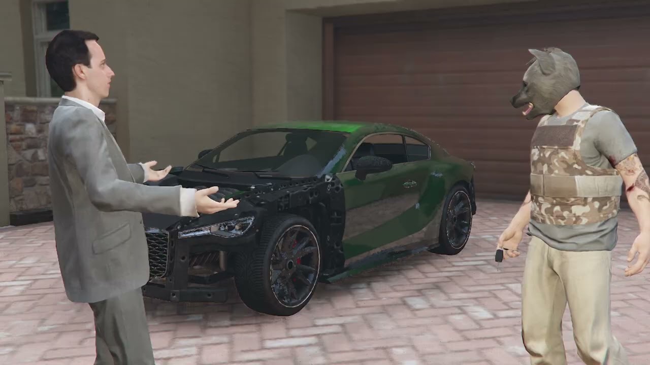 Trying to clean a car while this guy comes and attacks me so I made him leave
