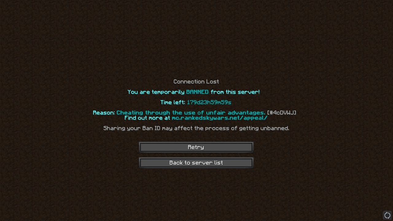 My 3-rd Ban For A Legit Game - Ranked Network