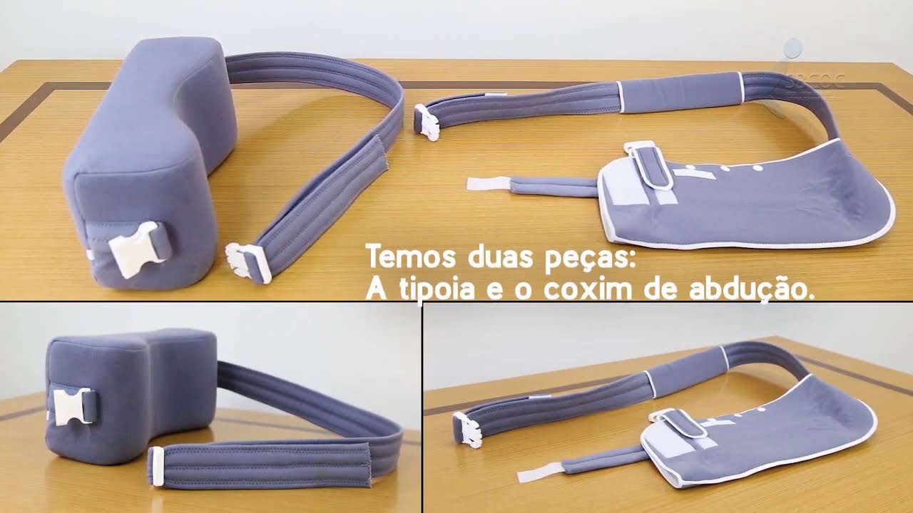 Utilização da tipóia imobilizadora.