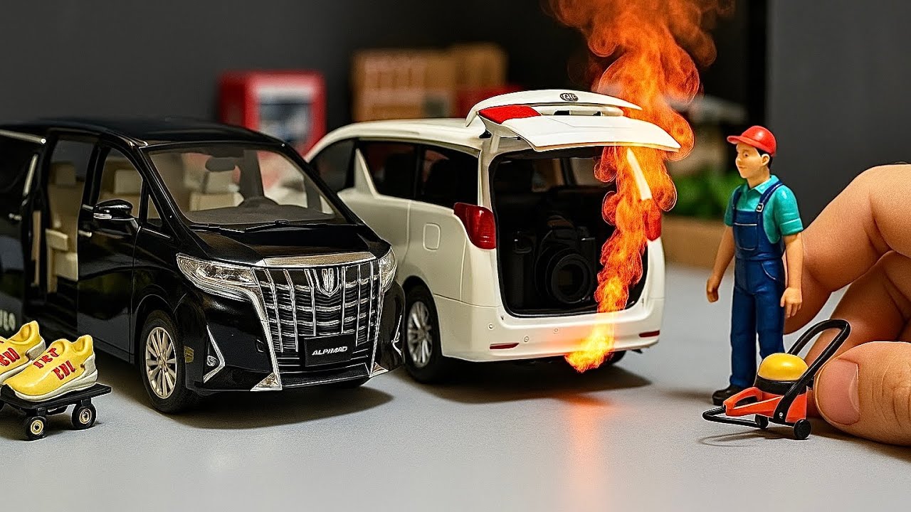 Two Models of the Same Factory Toyota Alphard and Lexus Lm300h 1:18 Diecast Model Cars Review