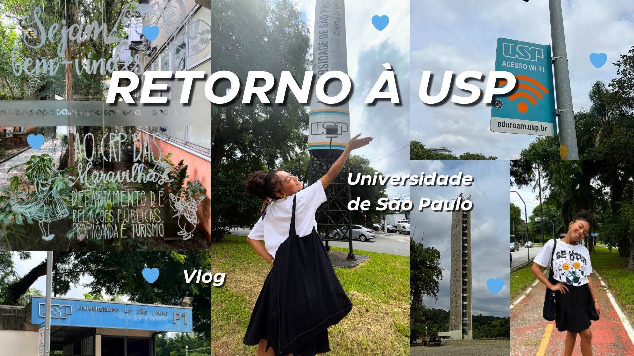 VOLTA ÀS AULAS | Campus Butantã, tour pela ECA-USP, bandejão central e muito mais | VLOG 📚📖