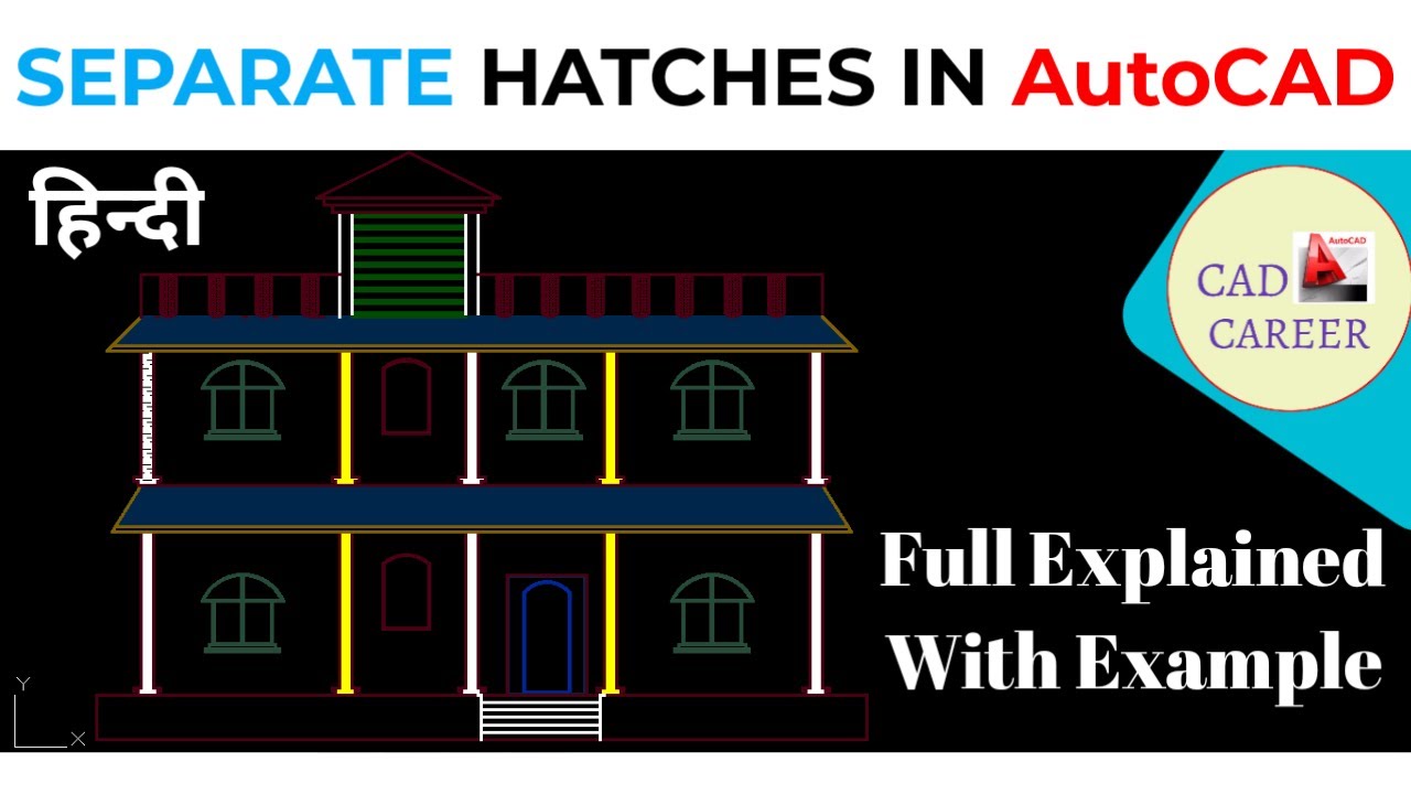 SEPARATE HATCHES IN AUTOCAD 2021