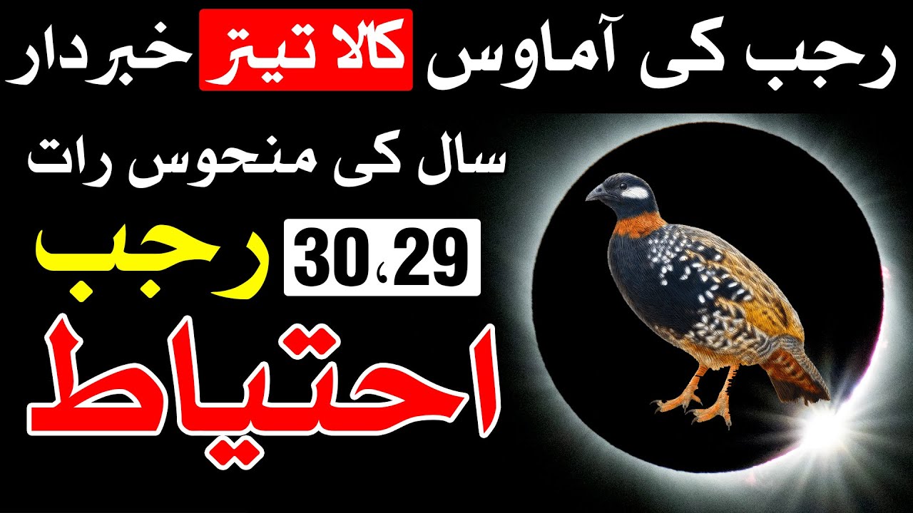 Rajab Ki Amawas Agai | 29 aur 30 Rajab Khabardar | Mehrban Ali