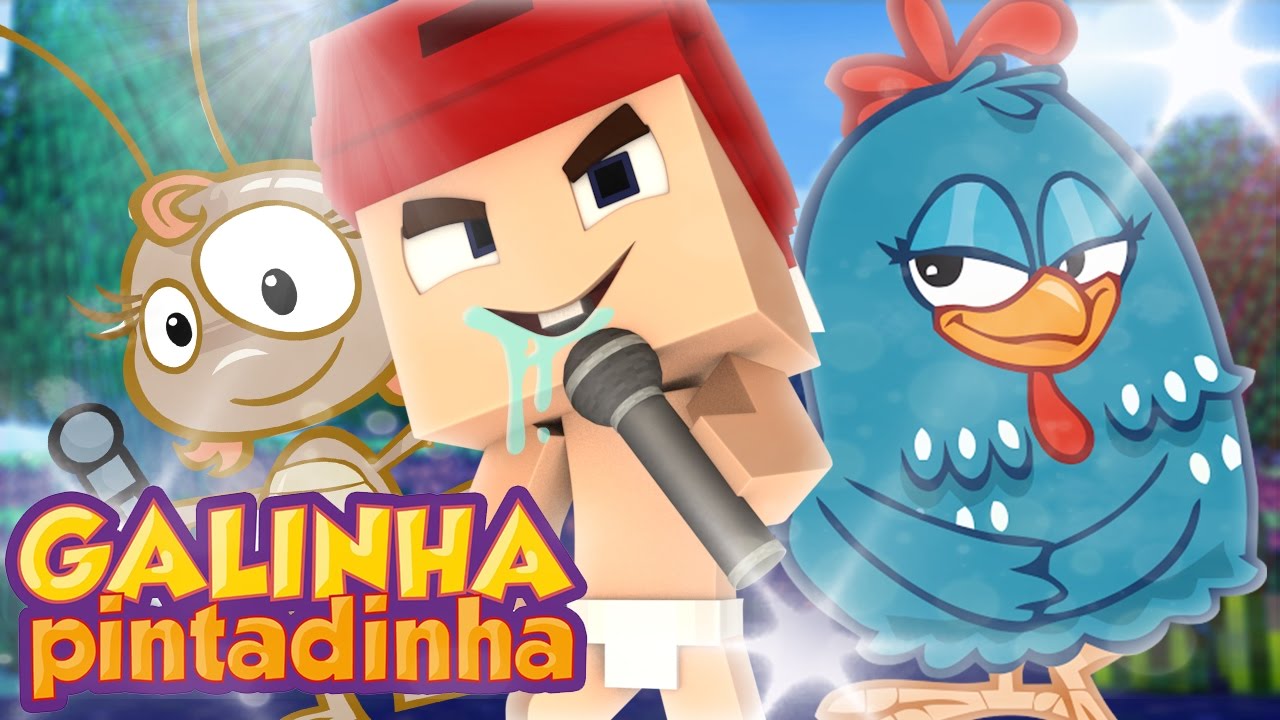 Minecraft - WHO'S YOUR DADDY? - O BEBÊ DA GALINHA PINTADINHA QUER CANTAR RAP!!