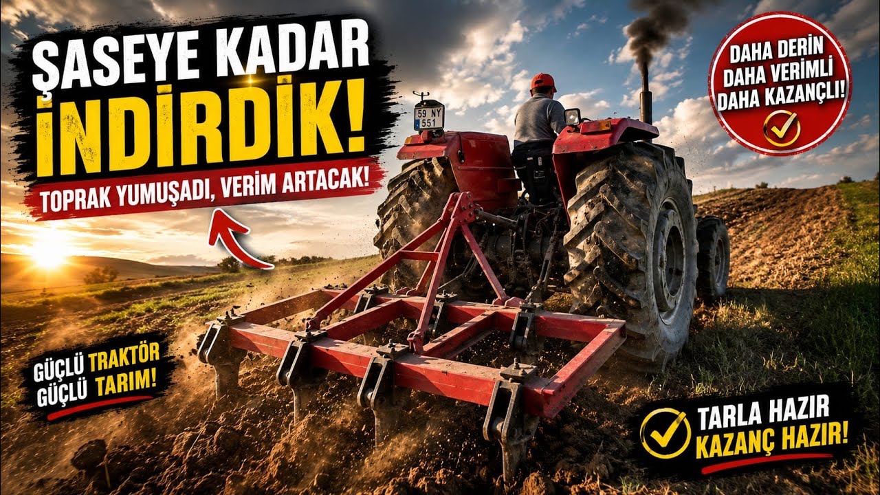 MASSEY FERGUSON 285 PATLATMA İLE DERİN SÜRÜM