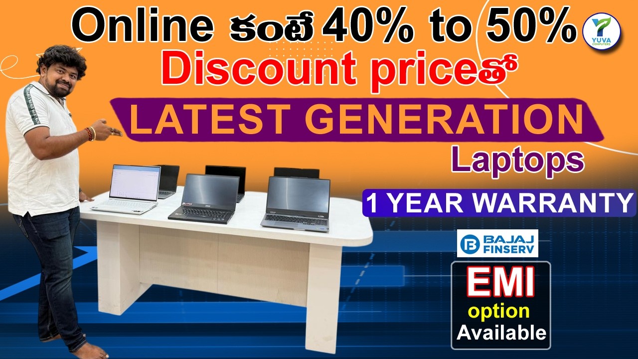 Latest generation laptops sale with 40% to 50% discount price than online | Yuva iStore | Ameerpet