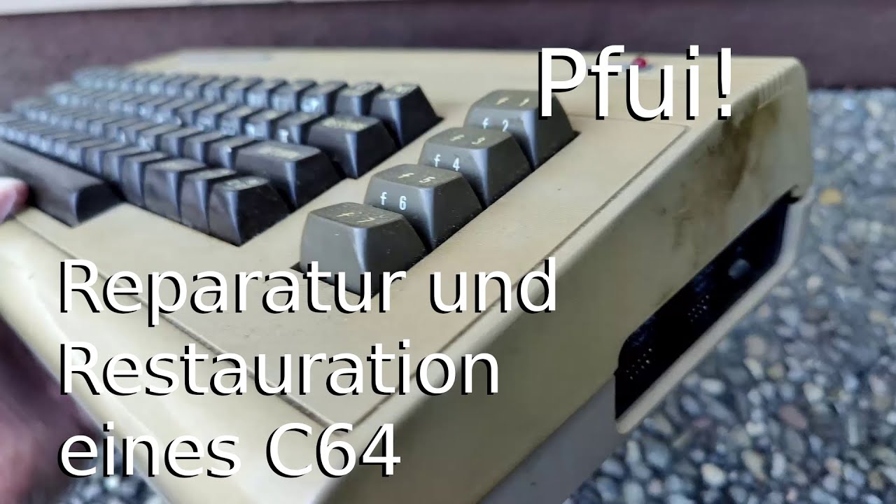Reparatur und Restauration eines gekauften C64 ASSY No. 250407
