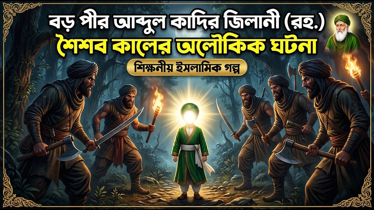 বড় পীর আব্দুল কাদির জিলানী (রহ.) এর শৈশব কালের অলৌকিক ঘটনা | শিক্ষণীয় ইসলামিক গল্প