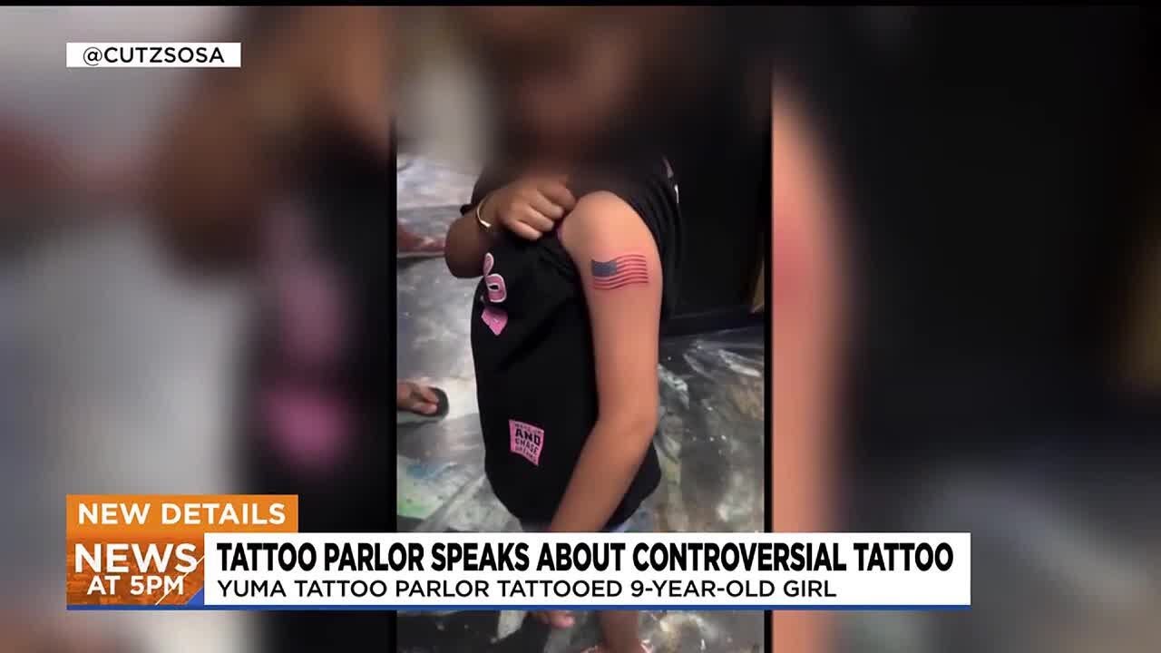 Yuma tattoo parlor speaks about inking 9-year-old girl