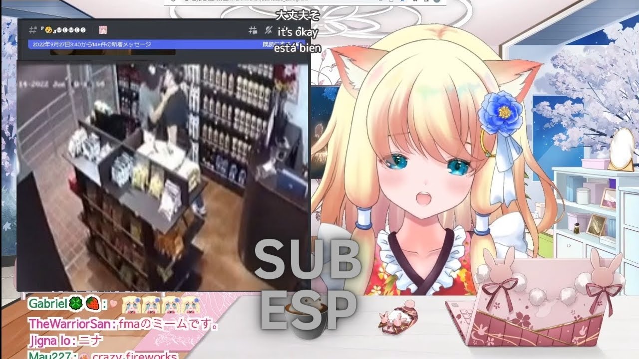 VTUBER JAPONESA reacciona a memes latinos y se sorprende al ver una pelea 😳 [Sub Esp]