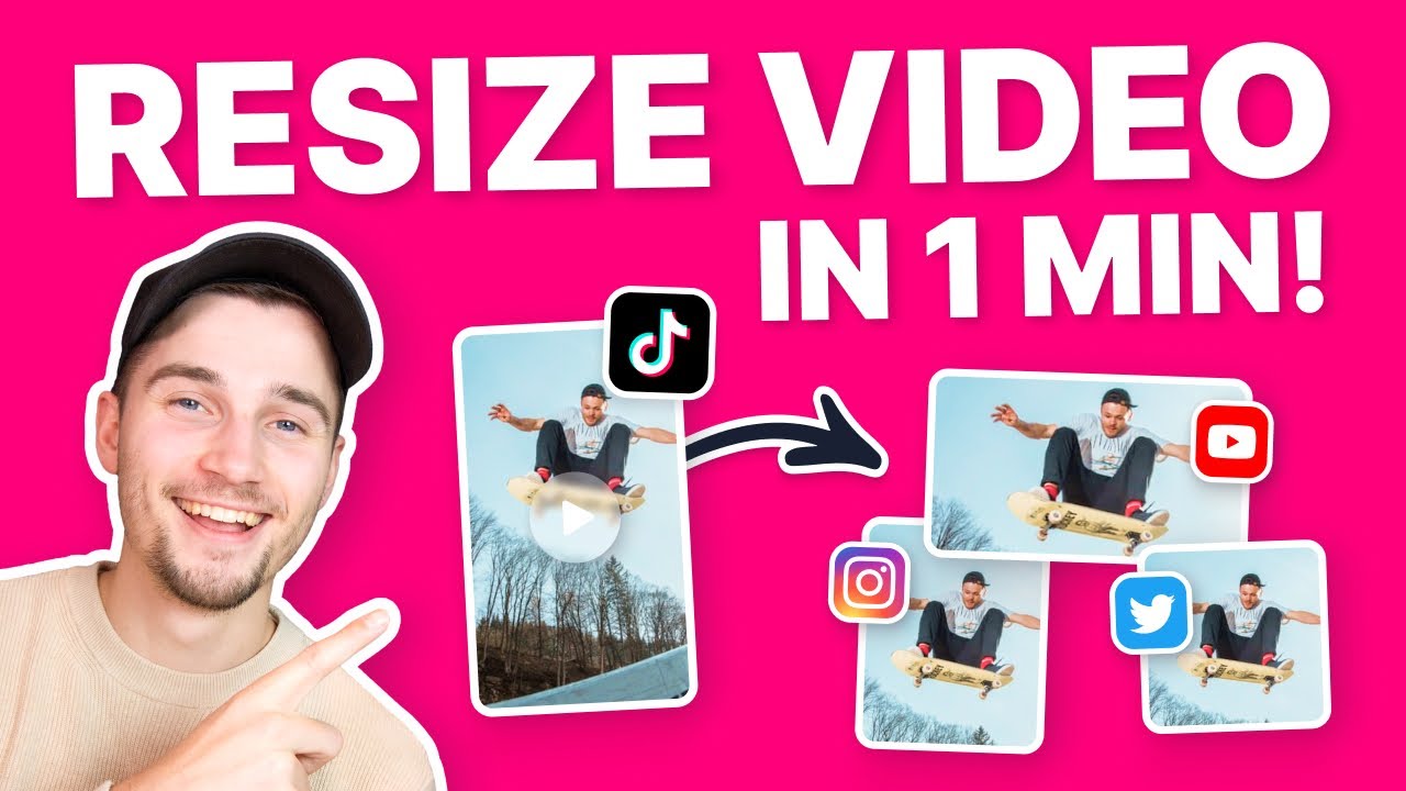Как изменить размер видео за 1 минуту! ⏱