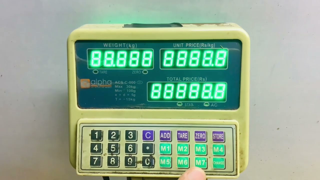 HOW CALIBEATE 30Kg Digital Weight Scale | Alpha ACS-C-000 30Kg