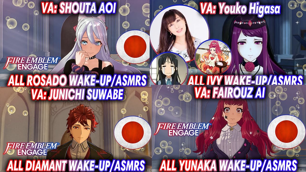 All JAPANESE Wake-Up Events/ASMR Sessions   Fire Emblem Engage