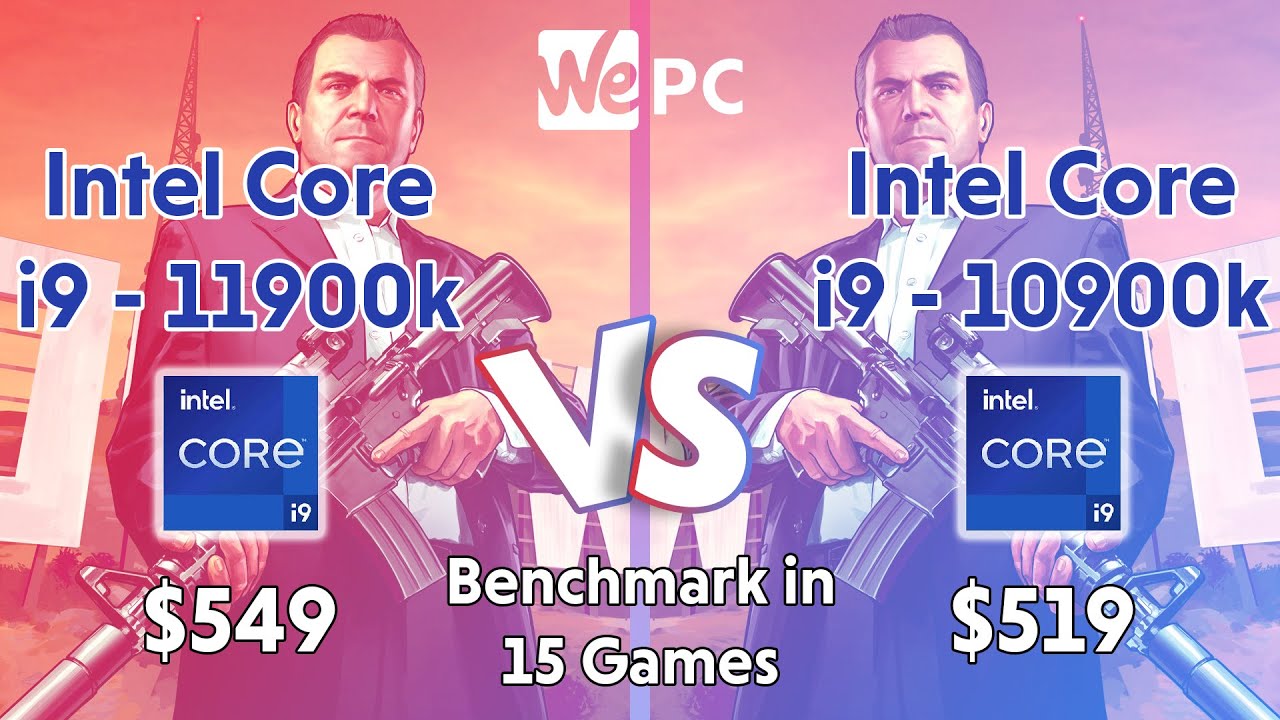 Intel Core i9-11900k VS Intel Core i9-10900k CPU Benchmark 60fps