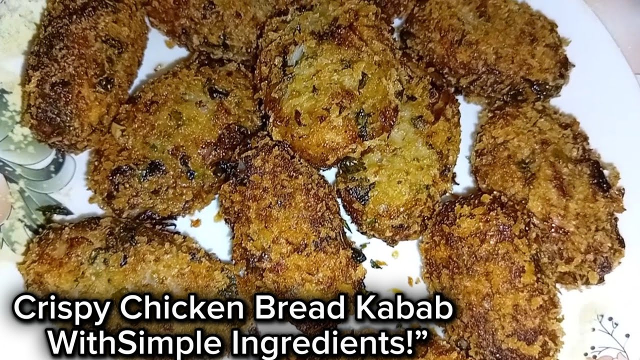 Chicken Bread Kabab Recipe | Crispy & Juicy Kabab at Home
