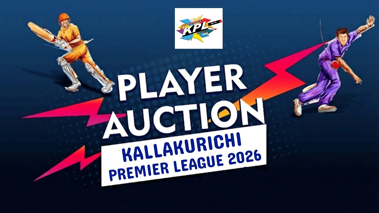 KALLAKURICHI PREMIER LEAGUE 2026 AUCTION LIVE