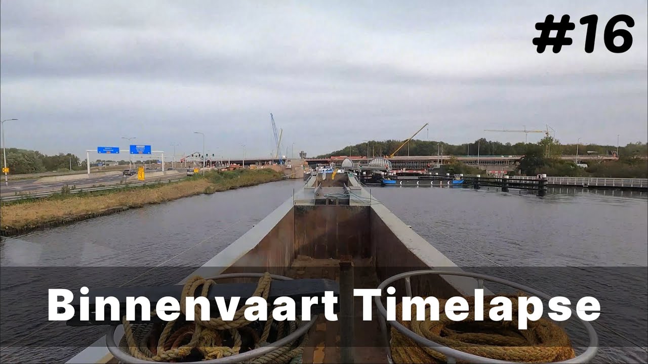 Timelapse van Zwammerdam naar IJmuiden | Binnenvaart