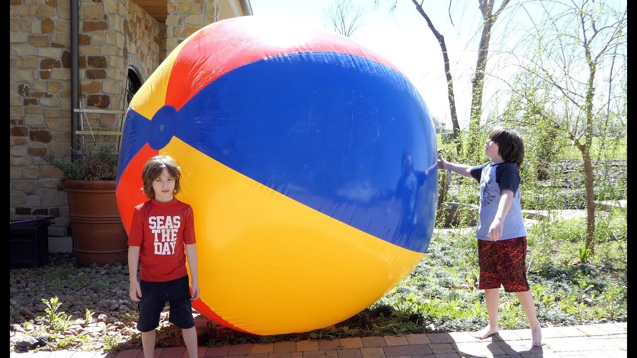We got a giant beach ball!