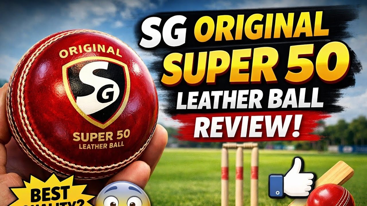 SG original leather cricket ball #super50 most awaited red ball