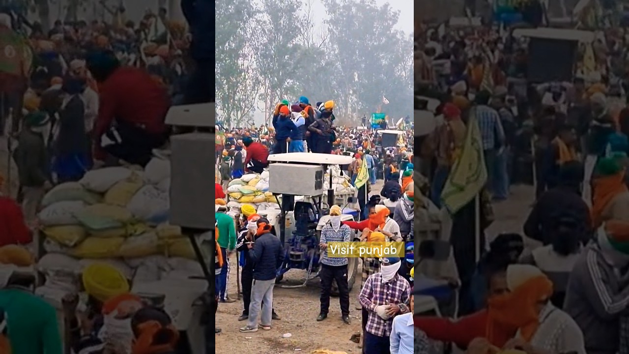 Farmers Protest 2.0 || Shambhu Border || Kisan Andolan #shorts
