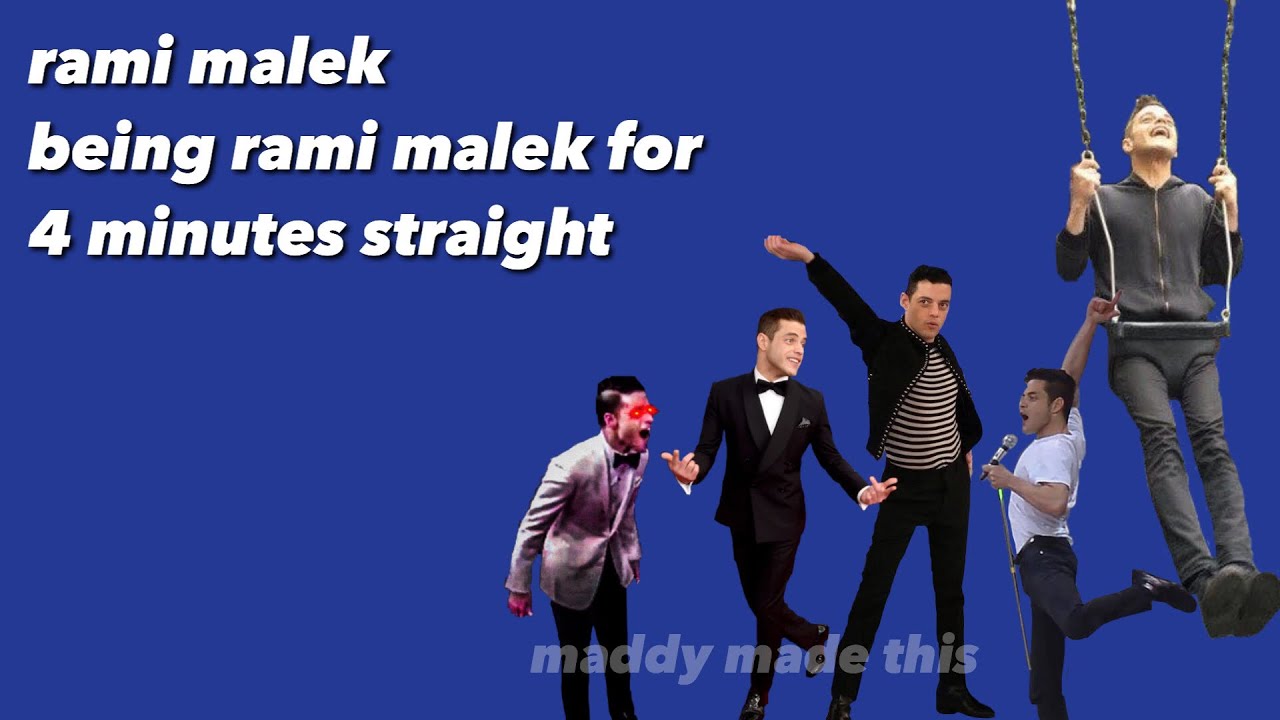rami malek being rami malek for 4 minutes straight