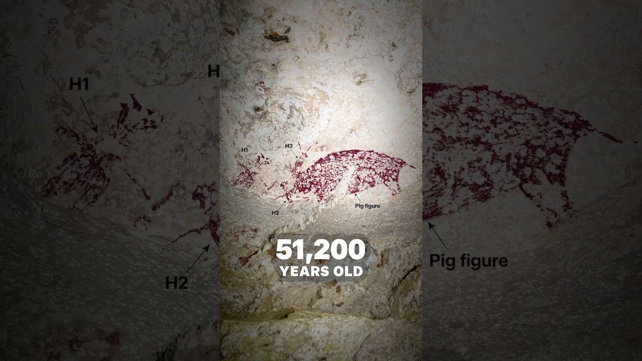New discovery! 51,200-year-old figurative rock art in Sulawesi, Indonesia