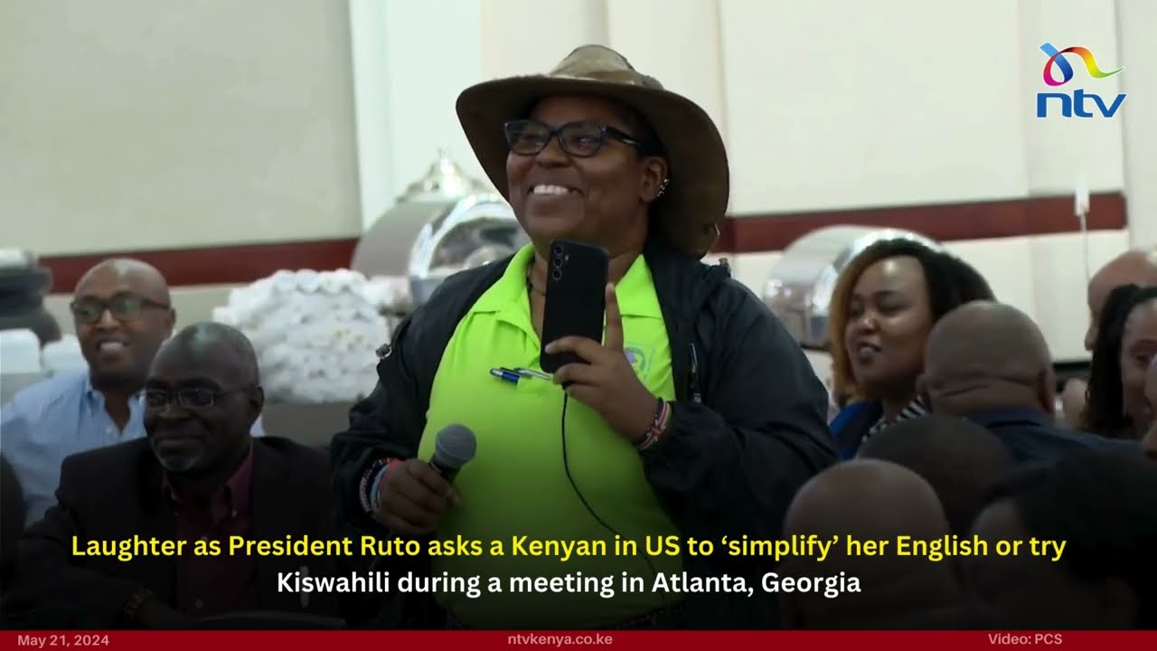 Laughter as President Ruto asks Kenyan lady in US to ‘simplify’ her English