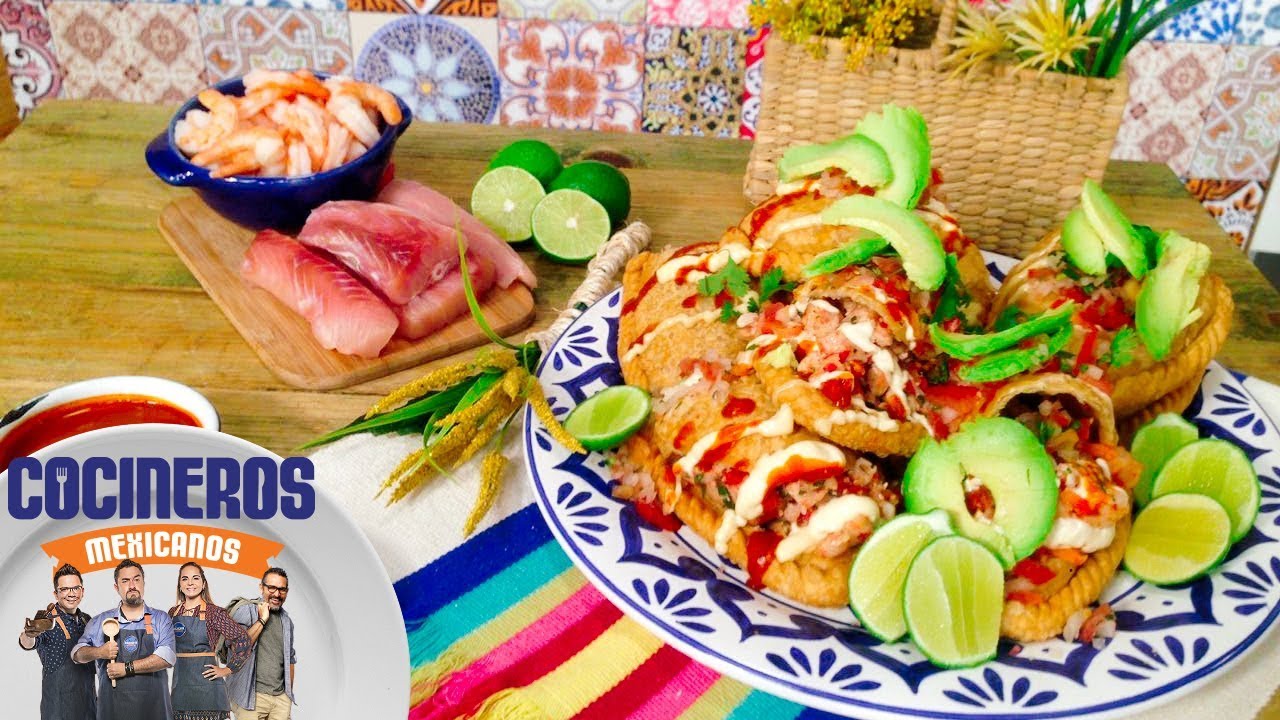 Receta: Empanadas fritas de pescado y camarón | Cocineros Mexicanos