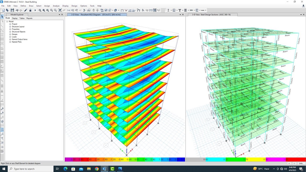 Steel Structure Design with Decking System | Design of Steel Frame