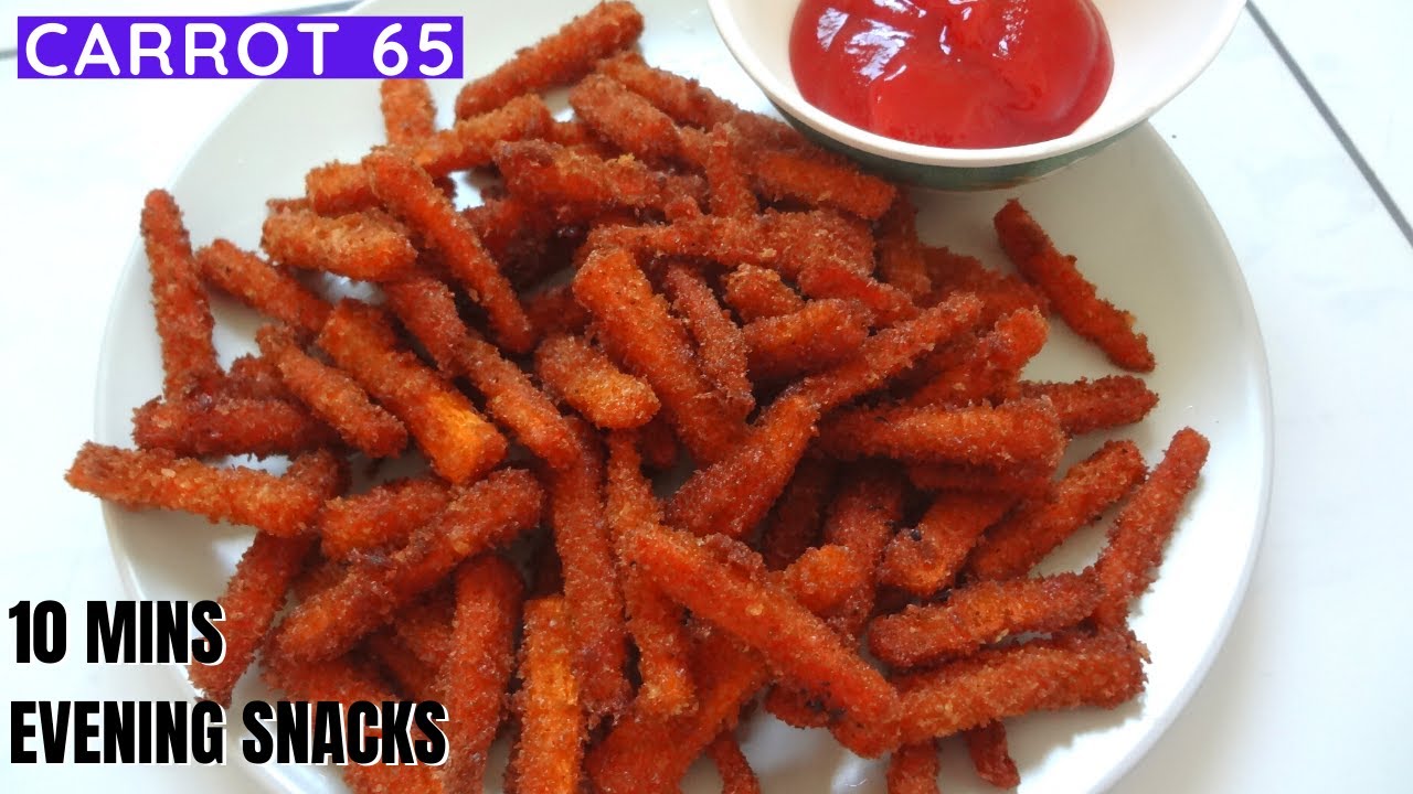 10 Mins Carrot 65| கேரட் 65| Crispy Carrot Fry| Carrot 65 In Tamil| 65 Recipes| By Naguvin Samayal