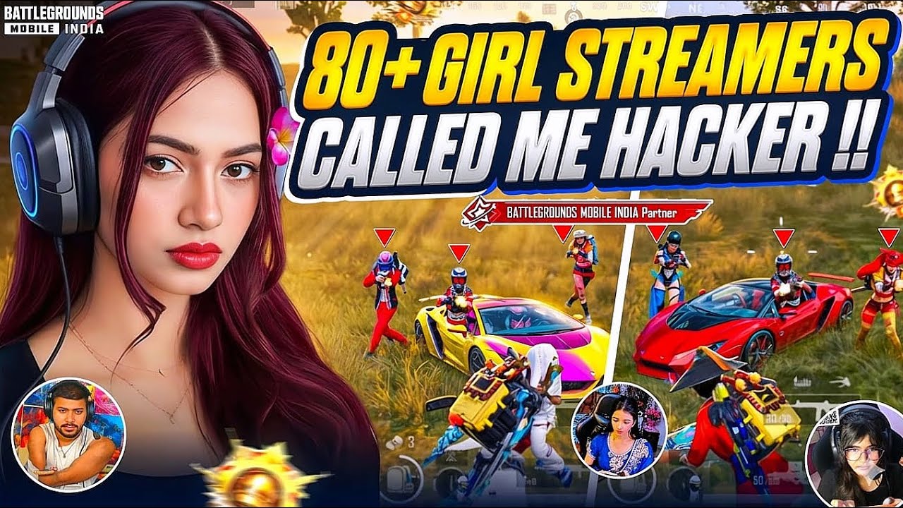 80+ Girl Streamers Called me H@cker 🤯‼️Oliver vs Pro Streamers  (Part-1) | Solo vs Squad | BGMI