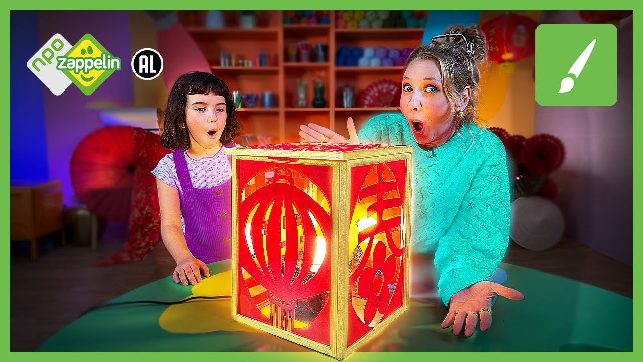KNUTSEL EEN MAGISCHE LAMP🏮 | Chinees Nieuwjaar | Knutselfeest | NPO Zappelin
