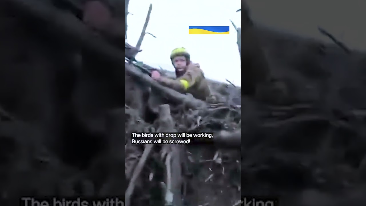 Terrifying trench footage from Ukraine shows brave fights protectin their position with gunfire