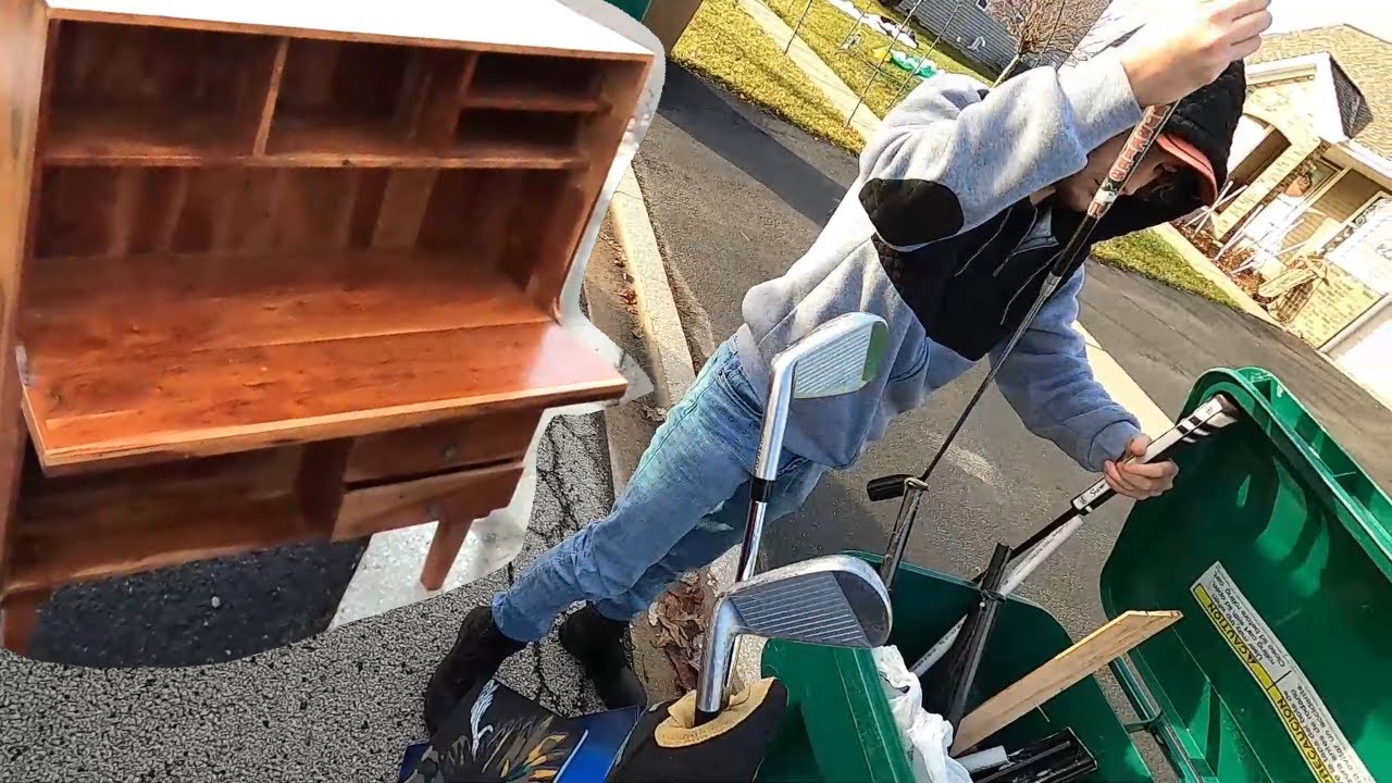 Dumpster Diving Trash Picking - Finding New Stuff on Garbage Day