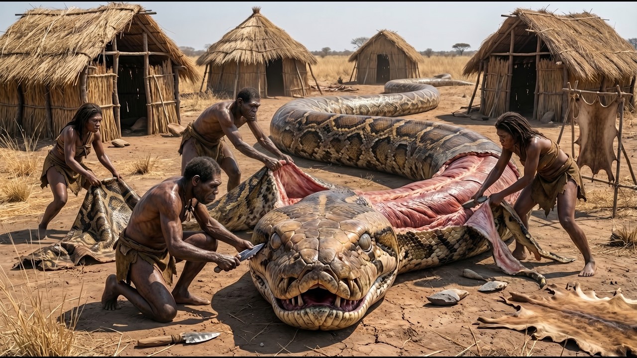 Prehistoric Drama | Early Humans vs Giant Python &mdash; One Mistake Turns Fatal